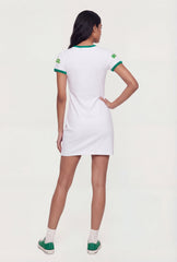 Brazil Graphic Short Sleeve Mini T-Shirt Dress