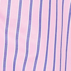 Striped Poplin Button Front Mini Shirt Dress