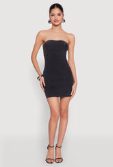 Ribbed Knit Mineral Wash Tube Dress