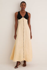 Buttercream Row Row Row Your Buttons Dress