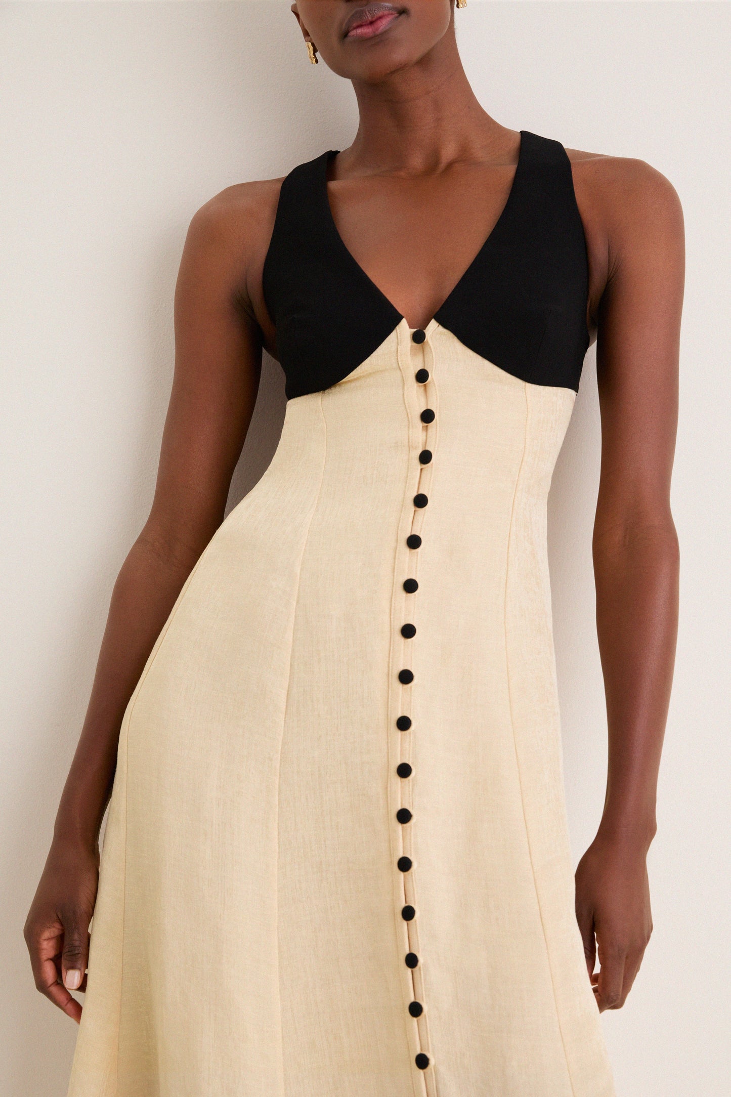 Buttercream Row Row Row Your Buttons Dress