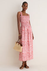 Coral Corsica Paisley Azalea Maxi Nap Dress