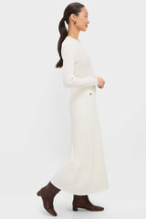 Ivory Knit Long Sleeve Ruby Dress