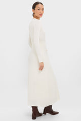 Ivory Knit Long Sleeve Ruby Dress