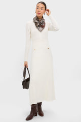 Ivory Knit Long Sleeve Ruby Dress