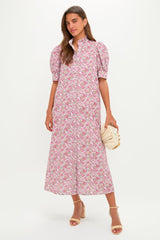 Pink & Sage Ditsy Floral Louisa Maxi Dress
