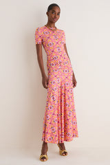 Orchid Mosaic Annie Short Sleeve Dress