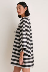 Midnight Check Claudine Mini Dress