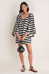 Midnight Check Claudine Mini Dress