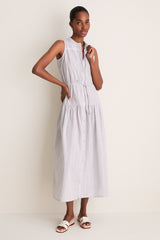 James Stripe Lucy 4 Basque Sleeveless Dress