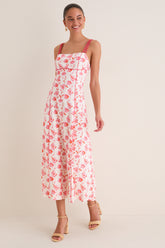 Poppy Trellis Floral Cordelia Maxi Dress