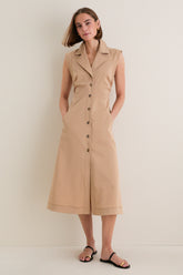 Khaki Orla Dress