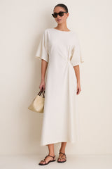 Buttercream Jersey Lisette Midi Dress
