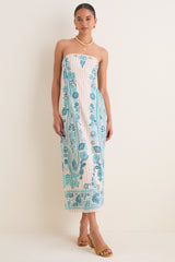 Paisley Stripe Dalton Midi Dress