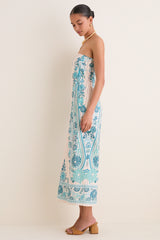Paisley Stripe Dalton Midi Dress
