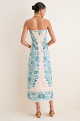 Paisley Stripe Dalton Midi Dress