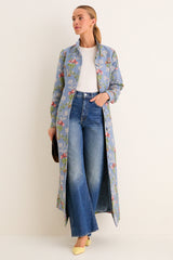 Trellis Bloom Jacquard Cambridge Coat Dress