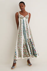 Fruit Beauty Off-White Maxi Dress