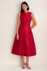 Scarlet Cleo Applique Midi Dress