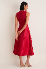 Scarlet Cleo Applique Midi Dress