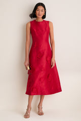 Scarlet Cleo Applique Midi Dress
