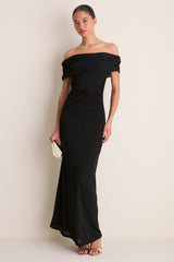 Black Rue Mesh Maxi Dress