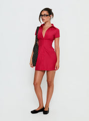 Motley Mini Dress Red