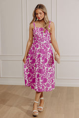 Garden Affair Floral Midi Dress