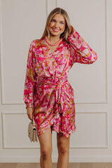 Romance In Paris Satin Mini Dress