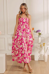 Seaside Stroll Floral Smocked Midi Dress