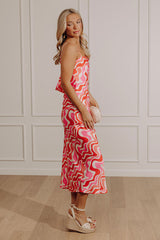 Mod Mood Satin Maxi Dress