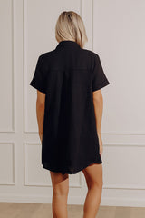 Boardwalk Cutie T-Shirt Mini Dress in Black
