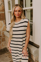 Sunset Sail Knit Midi Dress in Cream