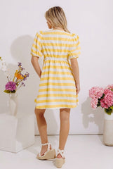 Snow Cones and Kisses Stripe Mini Dress