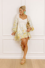 Serene Fields Floral Mini Dress