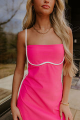 Casual Party Athleisure Mini Dress in Pink