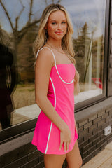 Casual Party Athleisure Mini Dress in Pink