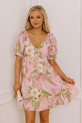 Botanical Dreams Floral Mini Dress