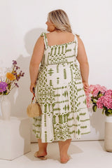 Sweet Smile Smocked Midi Dress Curves