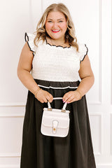 Simply Luxe Smocked Midi Dress Curves