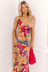 Cosmos And Chit Chat Floral Maxi Dress