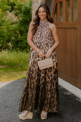 Urban Edit Leopard Maxi Dress