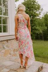 Aways My Amour Pleated Floral Maxi Dress