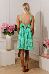 Beach Villa Floral Mini Dress