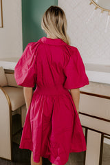 Napa Girls Trip Mini Dress in Berry
