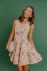 Heart Flutters Floral Denim Mini Dress