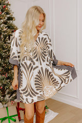 Sunburst Chic Babydoll Mini Dress