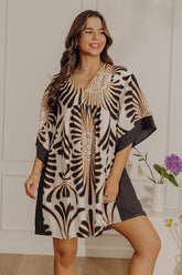 Sunburst Chic Babydoll Mini Dress