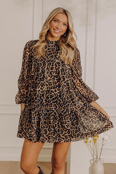 Spotted And Chic Leopard Mini Dress