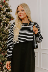 Modern Lines Knit Midi Dress